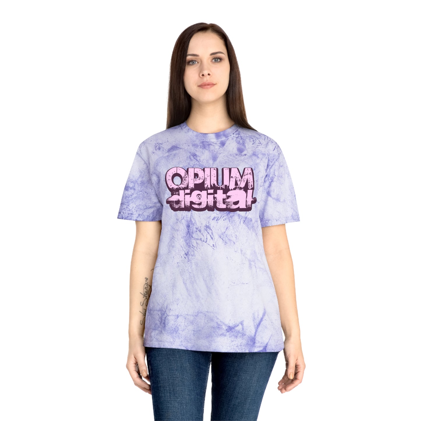 Opium Digital (Pink) Vibrant Unisex T-Shirt, Colorful Casual Wear, Summer Vibes, Unique Gift for Art Lovers, Festival Fashion, Statement Tee