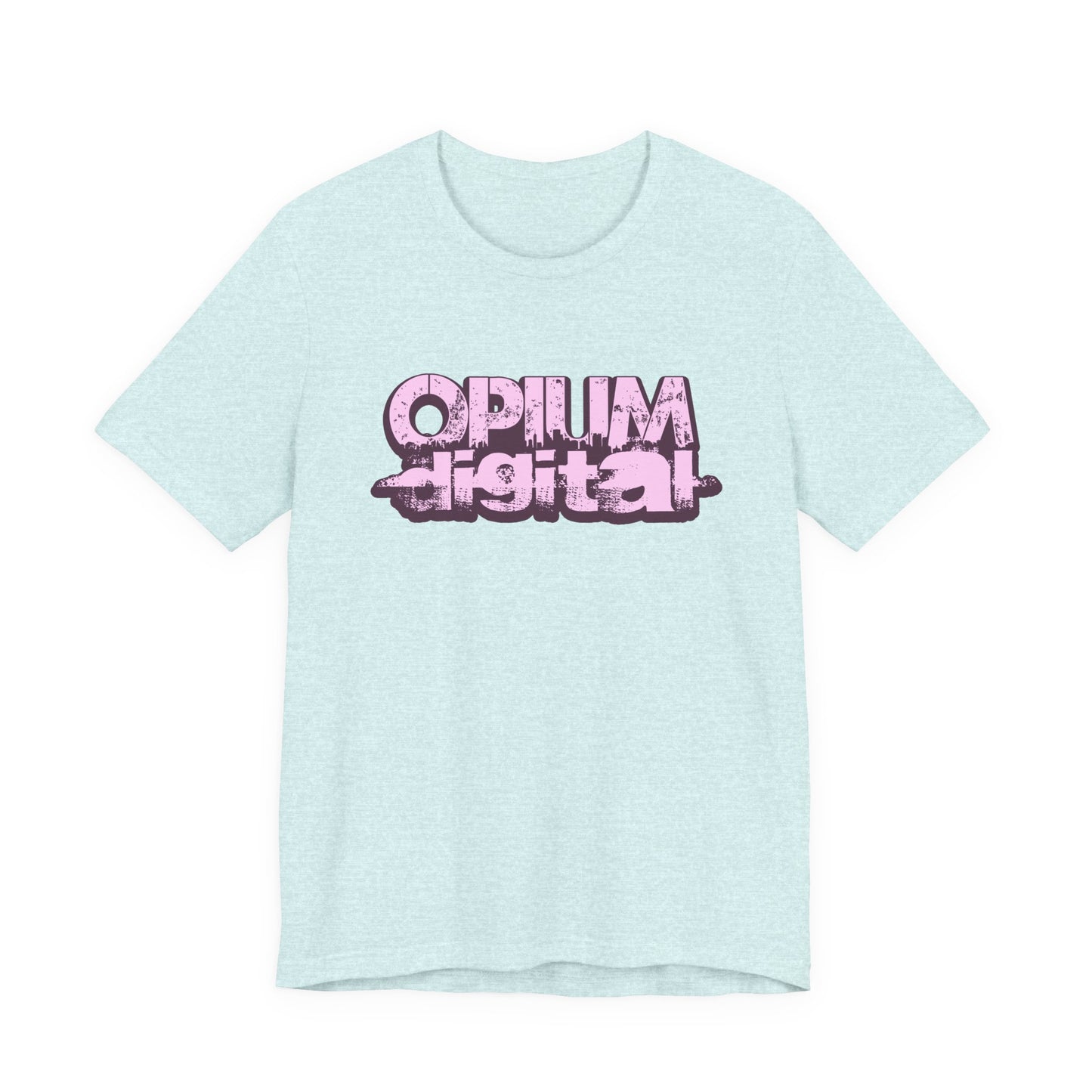 Opium Digital (Pink) Urban Vibe Graphic Tee, Streetwear Fashion, Unisex Short Sleeve T-Shirt, Casual Wear, Cool Gift Idea, Everyday Style