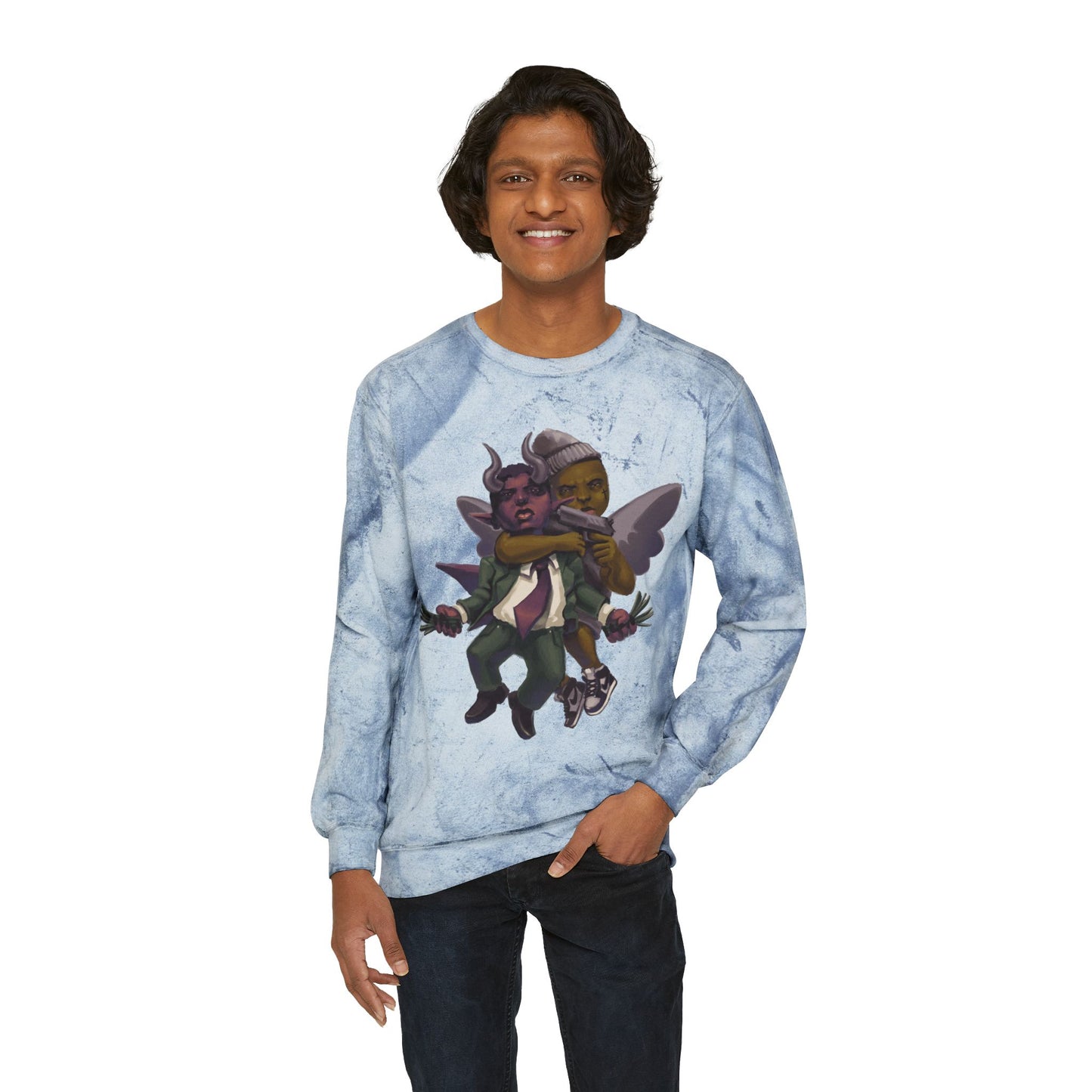 Eyes on GOD Colorful Unisex Crewneck Sweatshirt