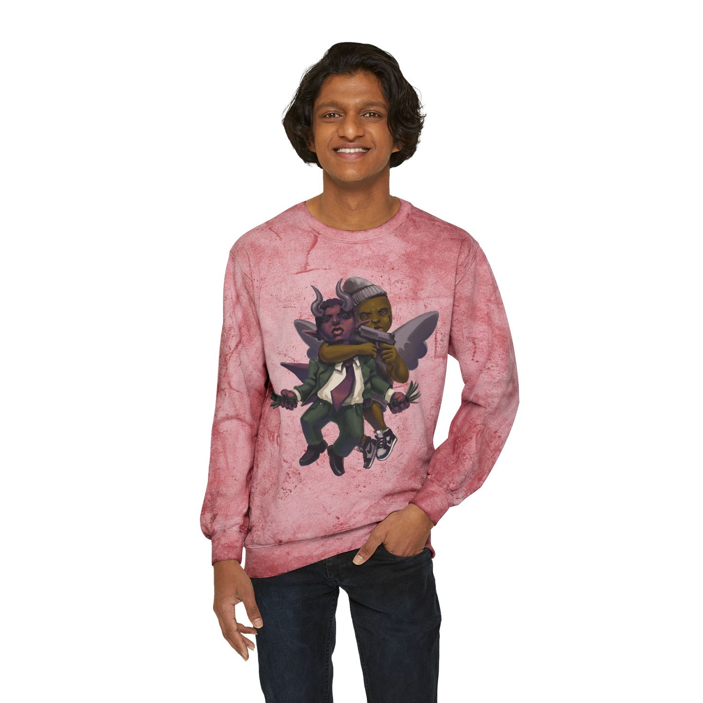 Eyes on GOD Colorful Unisex Crewneck Sweatshirt