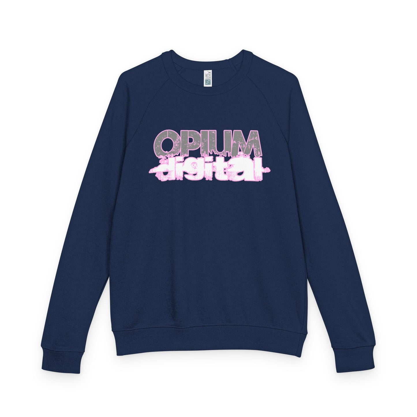 Opium Digital (Pink) Unisex Crewneck Sweatshirt, Casual Stylish Top, Streetwear Apparel, Gift for Friends, Perfect for Fall