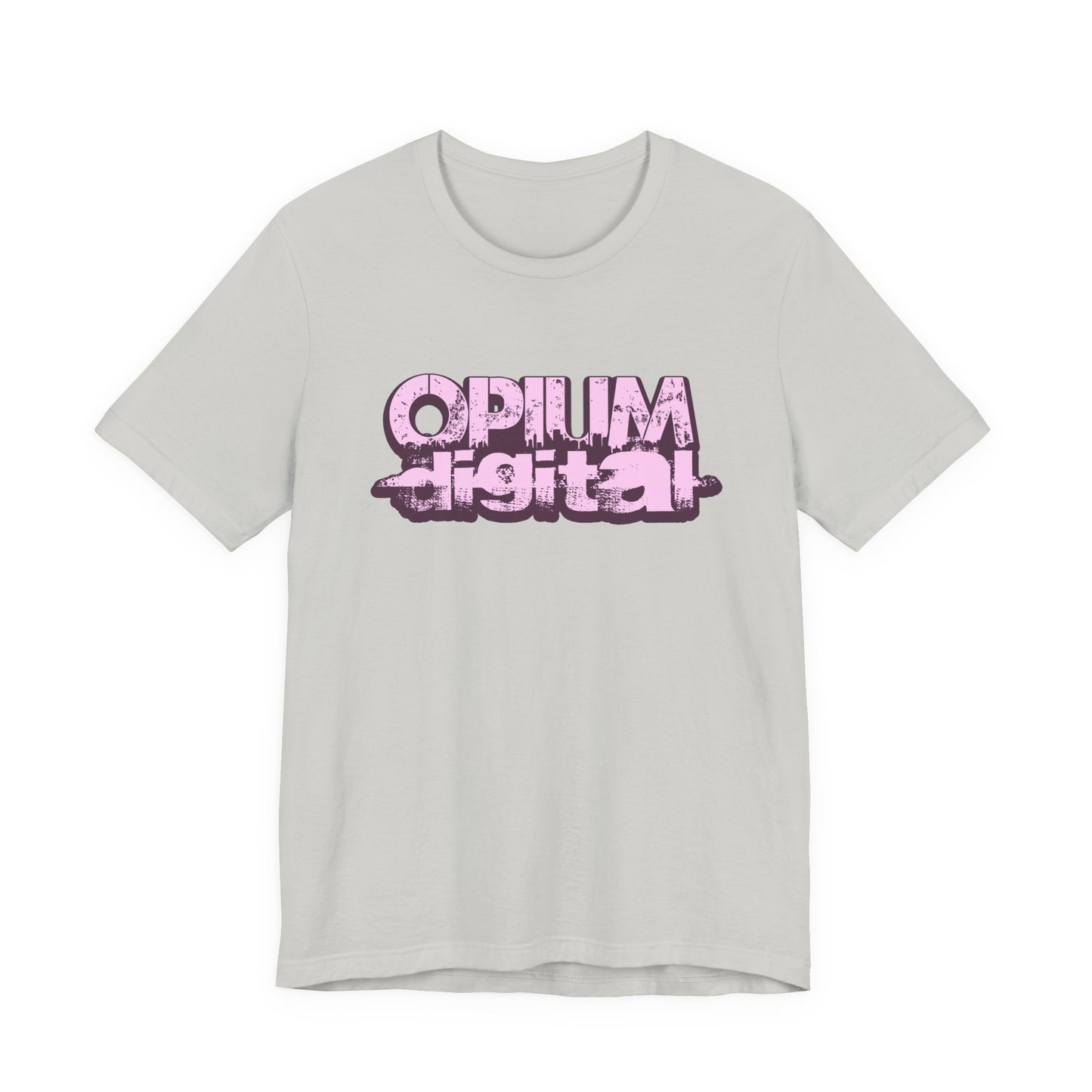 Opium Digital (Pink) Urban Vibe Graphic Tee, Streetwear Fashion, Unisex Short Sleeve T-Shirt, Casual Wear, Cool Gift Idea, Everyday Style
