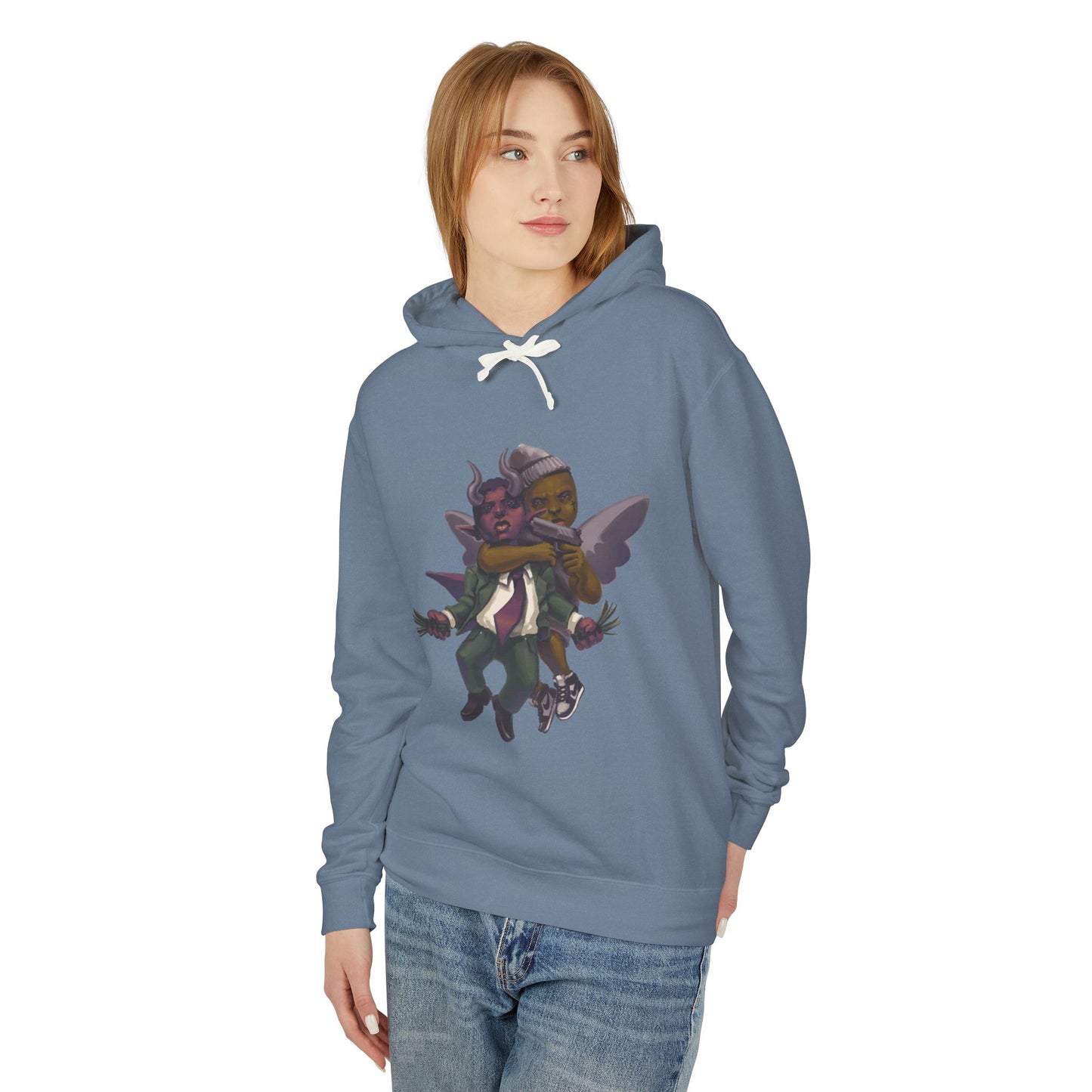 Eyes on God Unisex Lightweight Hooded Sweatshirt