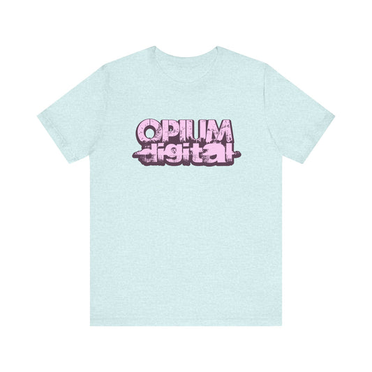 Opium Digital (Pink) Urban Vibe Graphic Tee, Streetwear Fashion, Unisex Short Sleeve T-Shirt, Casual Wear, Cool Gift Idea, Everyday Style