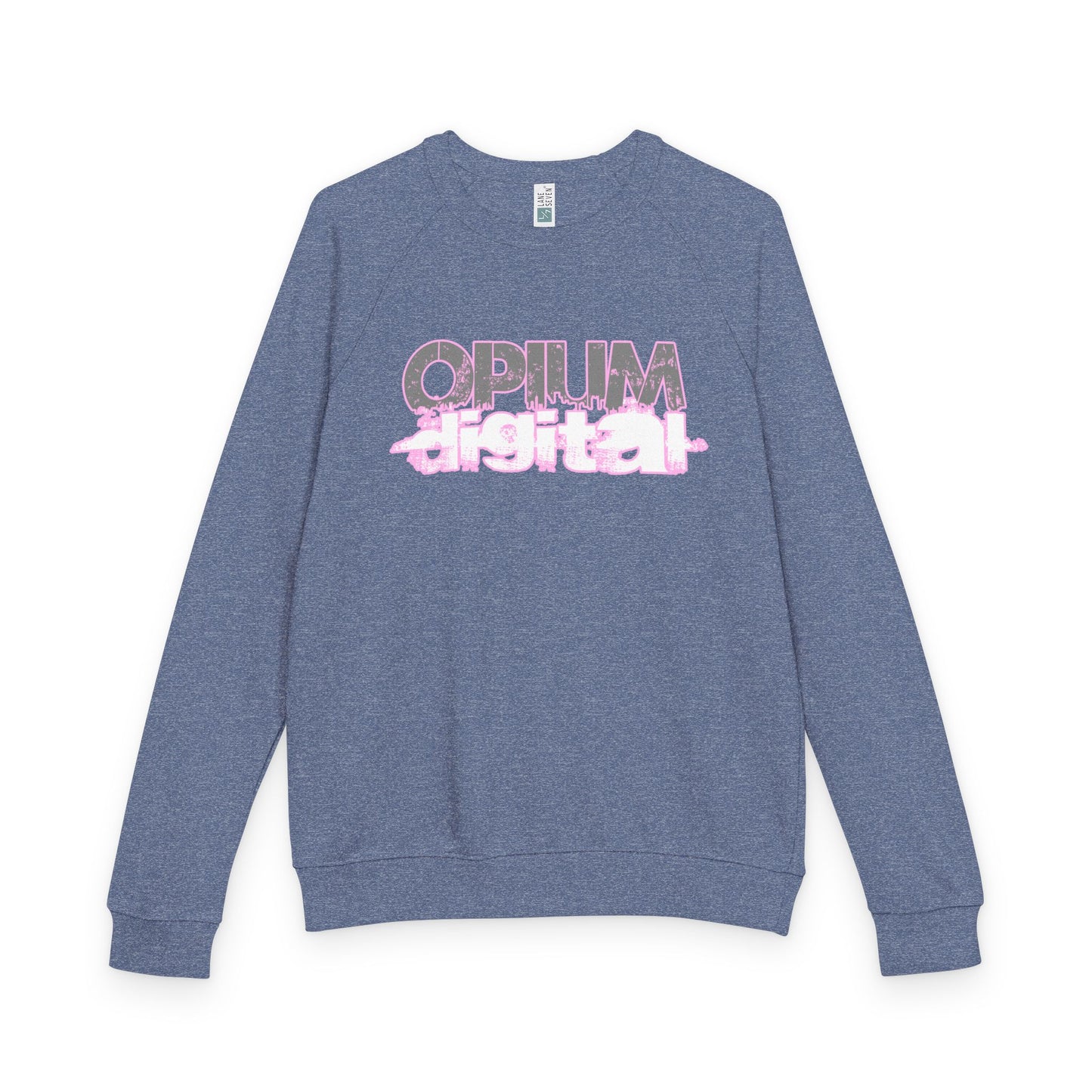 Opium Digital (Pink) Unisex Crewneck Sweatshirt, Casual Stylish Top, Streetwear Apparel, Gift for Friends, Perfect for Fall