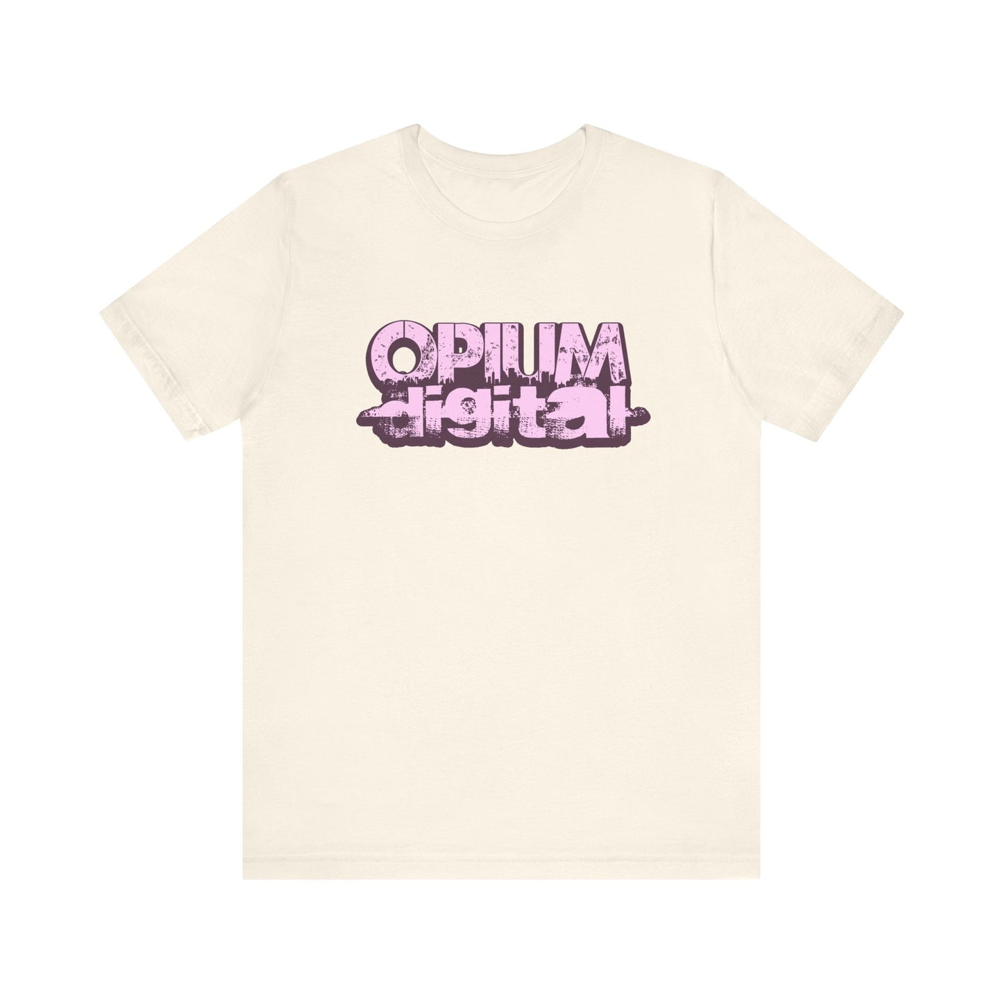 Opium Digital (Pink) Urban Vibe Graphic Tee, Streetwear Fashion, Unisex Short Sleeve T-Shirt, Casual Wear, Cool Gift Idea, Everyday Style