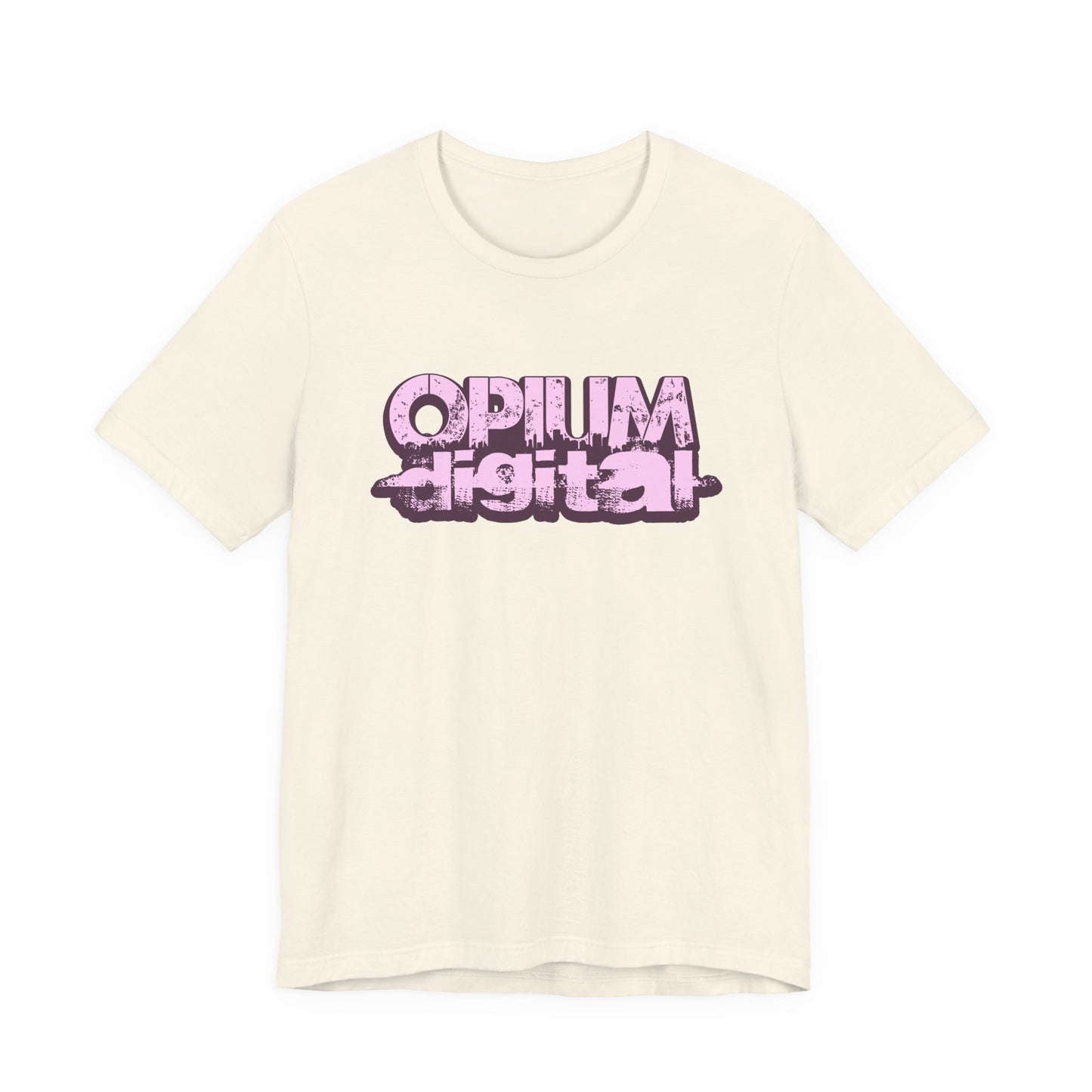 Opium Digital (Pink) Urban Vibe Graphic Tee, Streetwear Fashion, Unisex Short Sleeve T-Shirt, Casual Wear, Cool Gift Idea, Everyday Style