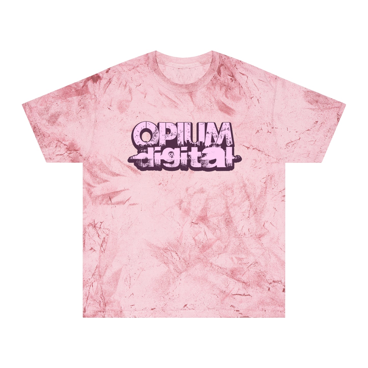 Opium Digital (Pink) Vibrant Unisex T-Shirt, Colorful Casual Wear, Summer Vibes, Unique Gift for Art Lovers, Festival Fashion, Statement Tee