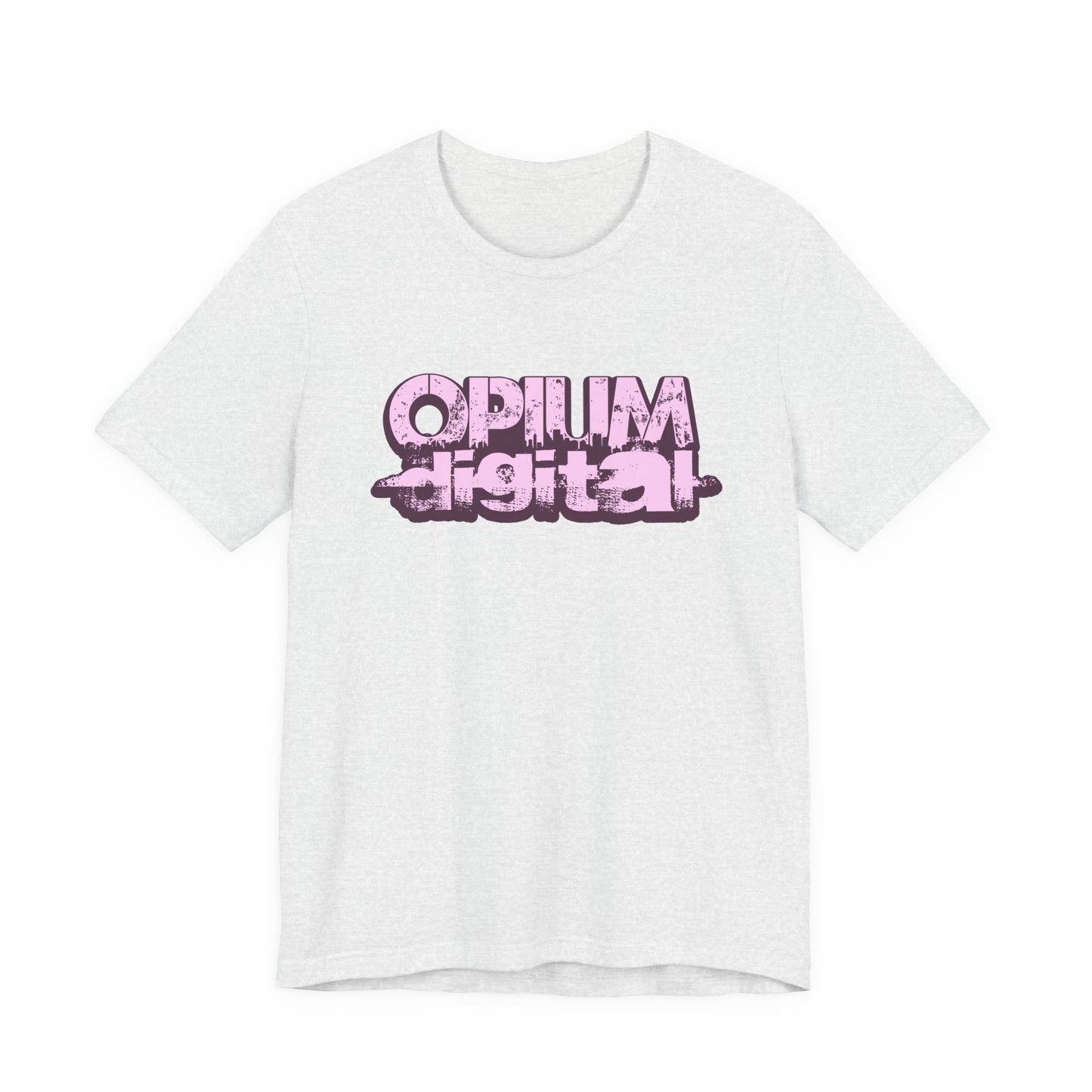 Opium Digital (Pink) Urban Vibe Graphic Tee, Streetwear Fashion, Unisex Short Sleeve T-Shirt, Casual Wear, Cool Gift Idea, Everyday Style