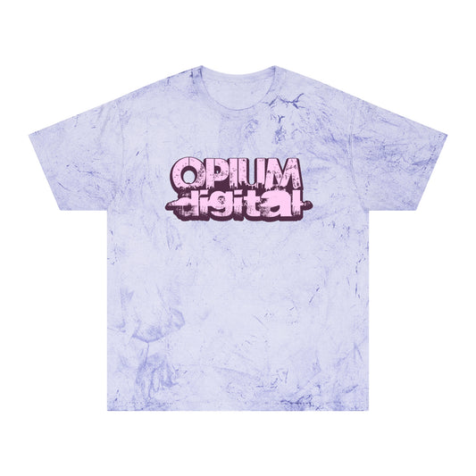 Opium Digital (Pink) Vibrant Unisex T-Shirt, Colorful Casual Wear, Summer Vibes, Unique Gift for Art Lovers, Festival Fashion, Statement Tee