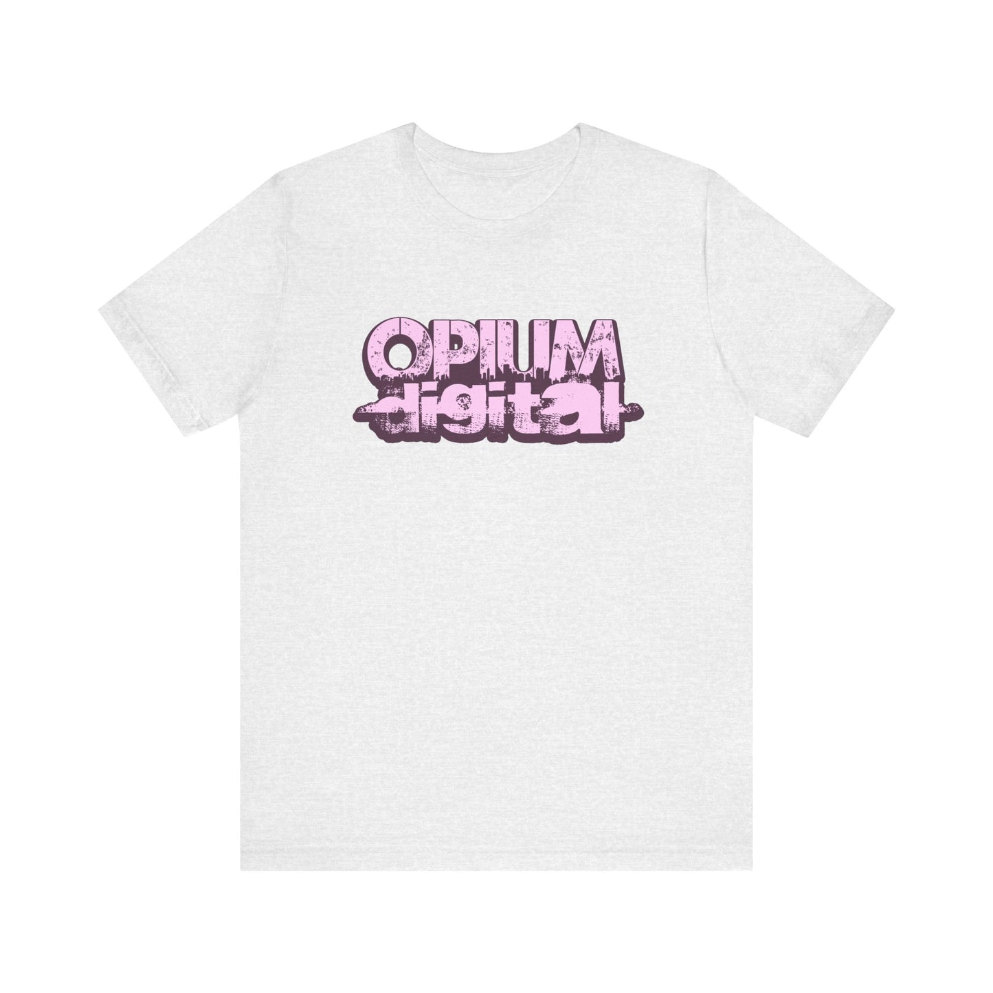 Opium Digital (Pink) Urban Vibe Graphic Tee, Streetwear Fashion, Unisex Short Sleeve T-Shirt, Casual Wear, Cool Gift Idea, Everyday Style