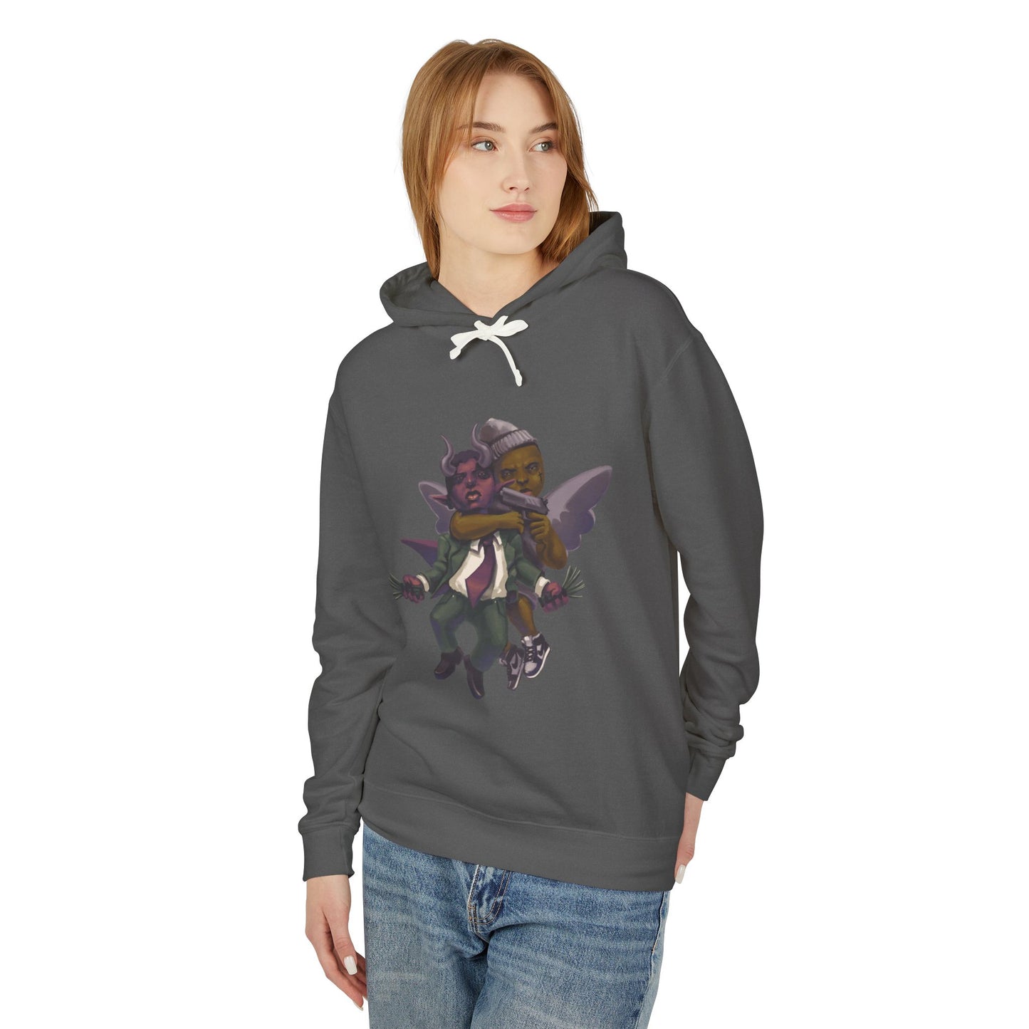 Eyes on God Unisex Lightweight Hooded Sweatshirt